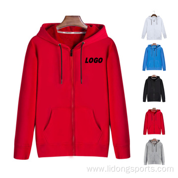 Zip Up Custom Color Solid Women Men's Hoodie